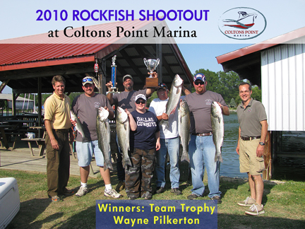 Rockfish Shootout Winners Southern Maryland Coltons Point Marina